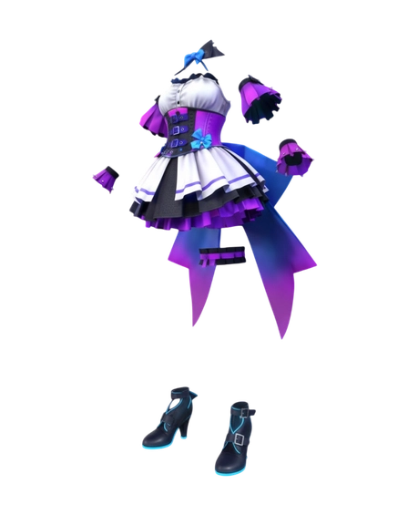 Royal Violet Ruffles